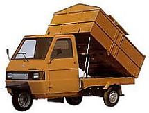 Transporter Piaggio APE Kipper geschlossen